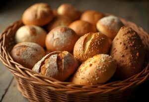 rolls, bread, bakery, breakfast, fresh, nutrition, food, tasty, meal, ai generated